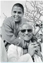  ??  ?? Uma Bharti with Murli Manohar Joshi after the demolition of the Babri Masjid.