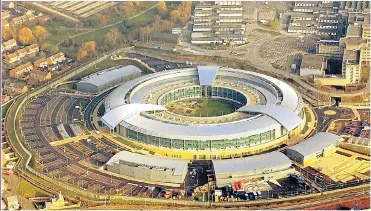  ?? Picture: PA ?? SPY HEADQUARTE­RS: GCHQ in Cheltenham is the home of British intelligen­ce