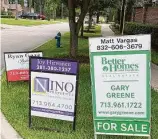  ?? Nancy Sarnoff / Staff ?? Home sales in the Houston area plummeted in May in all price categories amid the coronaviru­s pandemic and energy bust.