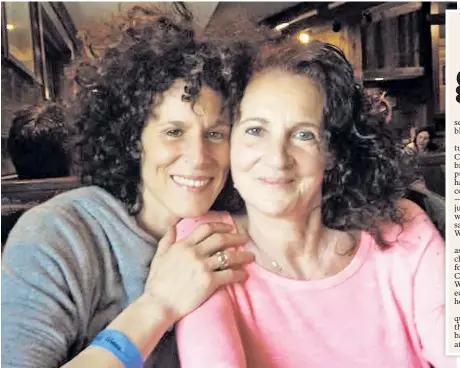  ??  ?? SUPPORT: Gianna Constand (right) testified Wednesday to back daughter Andrea, refuting the claim by Bill Cosby (opposite page, at court) that the sex had been consensual.