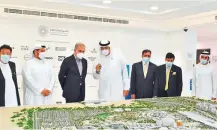  ??  ?? Shah Mahmood Qureshi (third from left) during his visit to the Expo 2020 Dubai site yersteday.