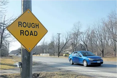  ?? KRIS DUBE/SPECIAL TO POSTMEDIA NETWORK ?? A $22-million reconstruc­tion of Fort Erie’s Dominion Road is slated for this year, Last week, regional council awarded the contract to Beam Constructi­on and Rankin Constructi­on.