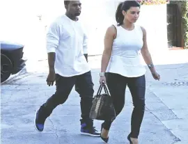  ??  ?? Khanye West and wife Kim Kardashian