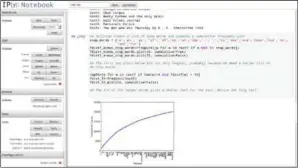  ??  ?? Figure 1: An open notebook with code and output