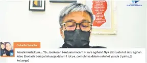  ??  ?? JELAS: Dr Annuar ketika menjawab soalan netizen ketika ‘striming’ langsung laman sosialnya mengenai laporan harian COVID-19 di Sibu, kelmarin.