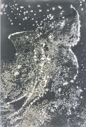  ??  ?? Matías Duville. “Dusty estrellas”, 2020. Pastel sobre papel, 150 x 100 cm.