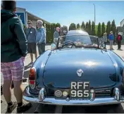  ??  ?? A 1961 Giulietta was among the dozens of Alfa Romeo cars on display.