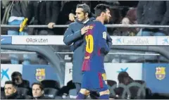  ?? FOTO: PEP MORATA ?? la buena sintonía Messi-Valverde es importante para el técnico