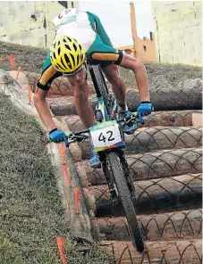  ?? /Getty Images ?? Going up in the world: Alan Hatherly’s silver medal at the World Champs in Australia at the weekend was the best by a South African since the late Burry Stander’s gold medal in 2009.