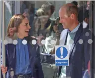  ?? ?? The royal couple during a visit to Glasgow University where they talked with students about mental health and wellbeing