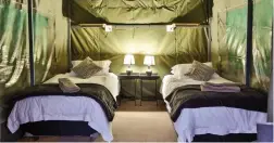  ??  ?? AFFORDABLE: Glamping doesn’t carry the same price tag as 5-star experience­s.