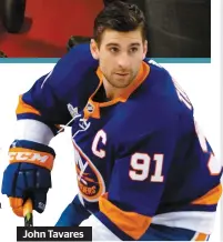  ??  ?? John Tavares