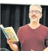  ??  ?? David Baddiel read extracts from his books for children and signed copies for pupils at St Martin’s School in Northwood