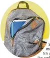  ??  ?? „Mir ist nicht wichtig, dass auf dem Rucksack eine bekannte Marke steht. Meiner ist von Let´s go, das kennt eigentlich niemand. Mit seiner schlichten grauen Farbe kann ich ihn auch außerhalb der Schule verwenden, das finde ich gut. Bei mir musste unbedingt ein Ordner reinpassen, und das ist nicht bei allen Rucksäcken so.“Meike Degen, 12. Klasse (Foto: Meike Degen)