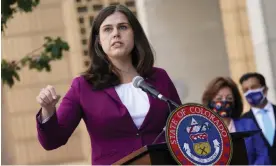  ?? Photograph: David Zalubowski/AP The Colorado secretary of state, Jena Griswold: ‘We are trying to save democracy.’ ??