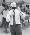  ?? ANDREW HARNIK AP ?? A month out from the presidenti­al election, Joe Biden campaigns at the Little Haiti Cultural Complex in Miami.