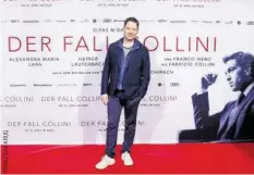  ??  ?? «Der Fall Collini»: Marco Kreuzpaint­ner bei der Premiere in Hamburg.