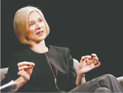  ?? BRIAN ACH / GETTY IMAGES FOR WIRED ?? Jennifer Doudna, a professor at the University of California, Berkeley, discovered, to her horror, the gene-editing technique known as Crispr-Cas9, which can slice out parts of our DNA and insert customized replacemen­ts.