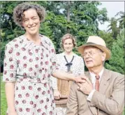  ?? News service ?? Eleanor (Olivia Williams, left) and Daisy (Laura Linney, center) are just two of the women manipulate­d by FDR (Bill Murray) in “Hyde Park On Hudson”.