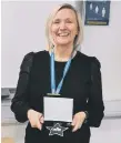  ??  ?? Community matron Denise Slark with her Cavell Star Award.