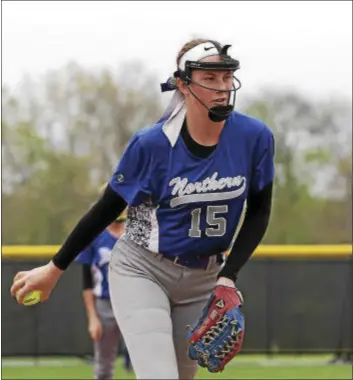  ?? JOHN BLAINE — FILE PHOTO — FOR THE TRENTONIAN ?? Haylei Archer allowed one run on four hits and stranded 10Hopewell runners in Tuesday’s state win.