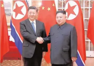  ?? AFP ?? Xi Jinping viaja a Pyongyang en una visita histórica de Estado