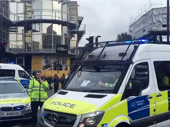  ?? (PA) ?? A 19-year-old man was arrested on Holloway Road, north London, under the Terrorism Act