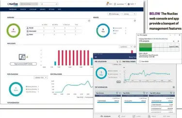  ??  ?? BELOW The Nuclias web console and app provide a banquet of management features