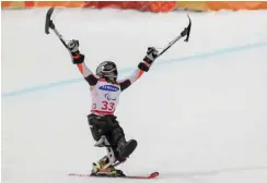  ?? Foto: dpa/Jan Woitas ?? Am Schlusstag zum zweiten Gold: Anna-Lena Forster siegte auch im Slalom und profitiert nach Pyeongchan­g finanziell vom neuen Fördermode­ll.