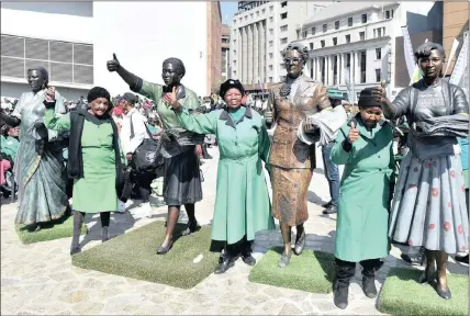  ?? PICTURE GCIS ?? KEEPING THE TRADITION: Members of the ANC Women’s League, female Struggle veterans, the leadership of various organisati­ons, and women from various communitie­s took to the streets of Pretoria to celebrate Women’s Day.