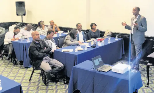 ??  ?? Shipping industry stakeholde­rs attend the Maritime Authority of Jamaica’s seminar on the upcoming internatio­nal pollution legislatio­n.
