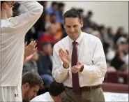  ?? BEN HASTY — READING EAGLE ?? Gov. Mifflin coach Kyle Conrad scored 18 points 19 years