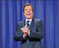  ?? The Associated Press ?? COMING SOON: Jimmy Fallon, host of “Late Night with Jimmy Fallon,” in New York, will debut as host of his new show, “The Tonight Show with Jimmy Fallon,” on Feb. 17.