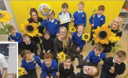  ??  ?? Amanda Spiteri and some of the children enrolled in Ray of Sunshine.