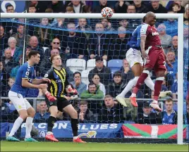  ?? ?? Angelo Ogbonna rises highest to head home the winner