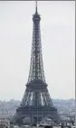  ?? AFP ?? ■ File photo of the Eiffel Tower in Paris.