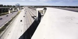  ?? Michael Ciaglo / Houston Chronicle ?? The Grand Parkway segment in the Spring, Klein and Tomball area is finally expected to open in February. This ramp connects the parkway to I-45 in Spring.