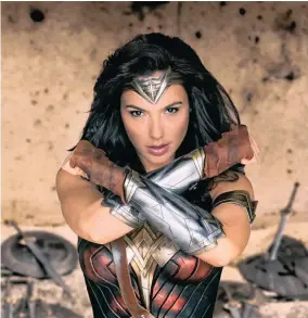  ??  ?? Gal Gadot as Wonder Woman. The film is more than just an action-packed extravagan­za. The film has moments that subtly encapsulat­e the not-so-public aspects of Hollywood – the politics behind the glamorous industry.