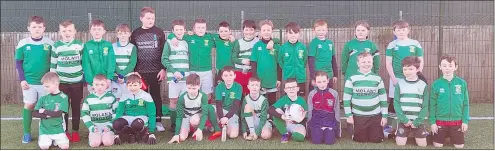  ?? ?? Our U10 squad who played a friendly game away to Fermoy last weekend. The squad really enjoyed it, many thanks to Fermoy FC for a sporting game.