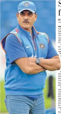  ?? GETTY ?? Ravi Shastri was India’s team director before Anil Kumble.