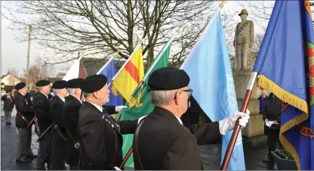  ??  ?? Members of the Drogheda/Slane ONE at the Patrick Tierney and Sean O’Carroll annual commemorat­ion ceremony held in Ardee.