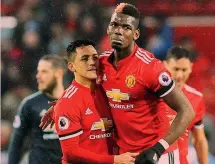  ??  ?? Benvenuto: Alexis Sanchez, a sinistra, con Paul Pogba EPA