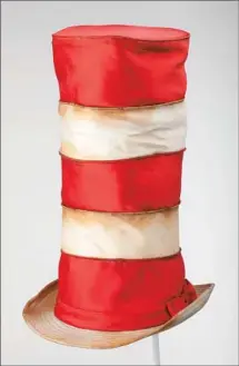  ??  ?? CAT IN THE HAT Stovepipe Hat (red and white satin).