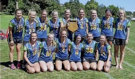  ??  ?? Waikato Lacrosse A Grade Club Champions, Kaipaki Phoenix. The team defeated Suburbs Falcons in the grand final played at Bremworth Park, Hamilton, on March 10.