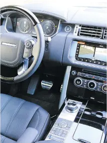 ??  ?? The new Range Rover Autobiogra­phy has a new infotainme­nt system.