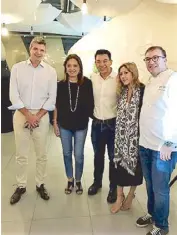  ??  ?? (From left) Crimson Boracay GM Laurent Bourgeois, Chroma Hospitalit­y VP for sales and marketing Carmela Bocanegra, Brian Kwee, Shauna Popple-Williams and chef Chele Gonzalez.