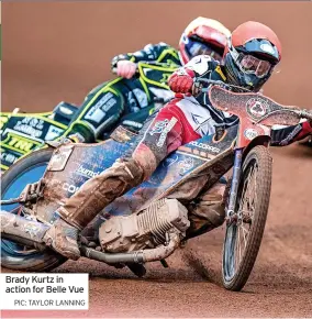  ?? PIC: TAYLOR LANNING ?? Brady Kurtz in action for Belle Vue