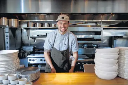  ?? Photograph­s by Jay L. Clendenin Los Angeles Times ?? WINSOME executive chef Jeremy Strubel’s “hipster brunch” is famous — try the pancakes —and he’s been lauded by Bon Appétit.