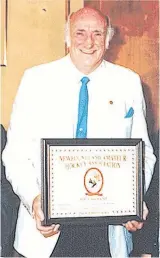  ?? HOCKEY NL ?? Jack Reardigan was inducted into the Hockey Newfoundla­nd and Labrador Hall of Fame in 1994. He entered the provincial Sports Hall of Fame in 1987 and had been one of the inaugural inductees into the Royal St. John’s Regatta Hall of Fame in 1987.