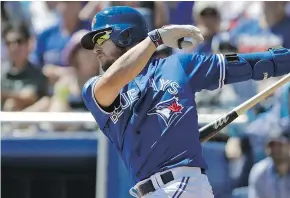  ?? — THE ASSOCIATED PRESS ?? ‘It wasn’t that easy for me to be patient because I want to be out there,’ says Toronto’s Josh Donaldson.